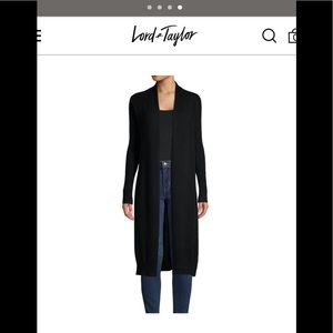 NWT Lord and Taylor Long Cashmere Cardigan